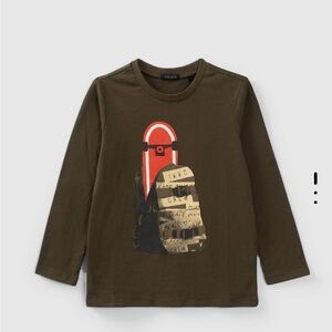 BOYS’ KHAKI SKATEBOARD REVERSIBLE SEQUIN COTTON